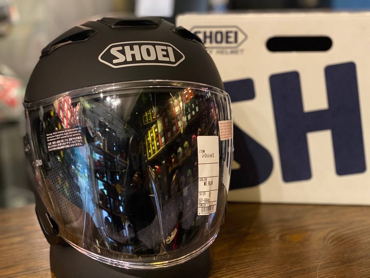 SHOEI JCRUISE2 MATT BLACK VANDERS HELMET
