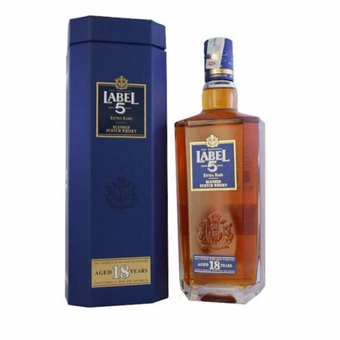 Label 5 - 18 Years Old Blended Scotch Whisky 75CL – Liquid Village Label 5 - 18 Years Old Blended Scotch Whisky 75Cl – Liquid Village