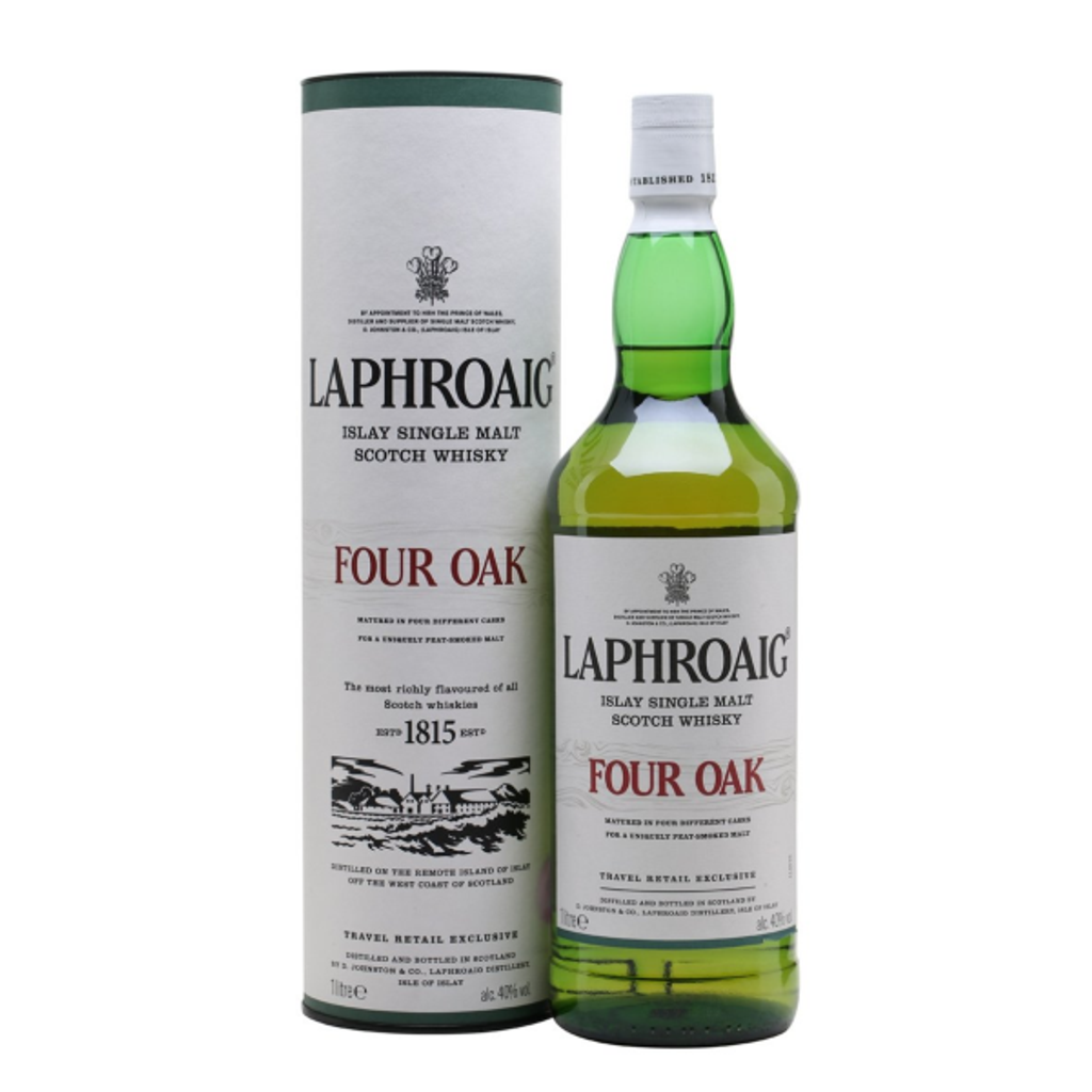 Laphroaig Four Oak Single Malt Whisky, 1l, 40.0%, Scotland - Worldshop