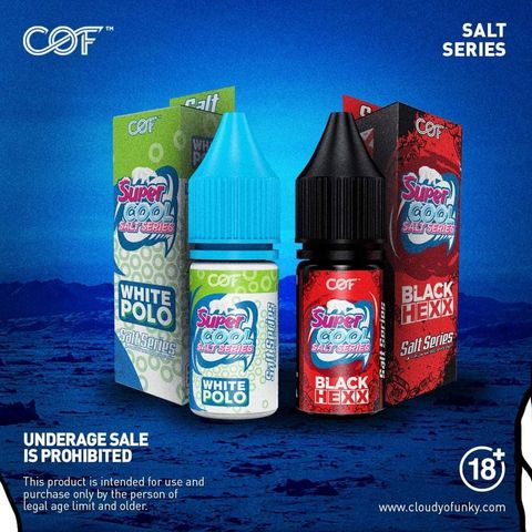 Cof Supercool Salt White Polo / Black Hexx / Mango / Strawberry / Green  Apple / Grape / Lai Moon / Guava E-Juice 10ml – Csgoh6216 - Best Vape  Online Store in Malaysia