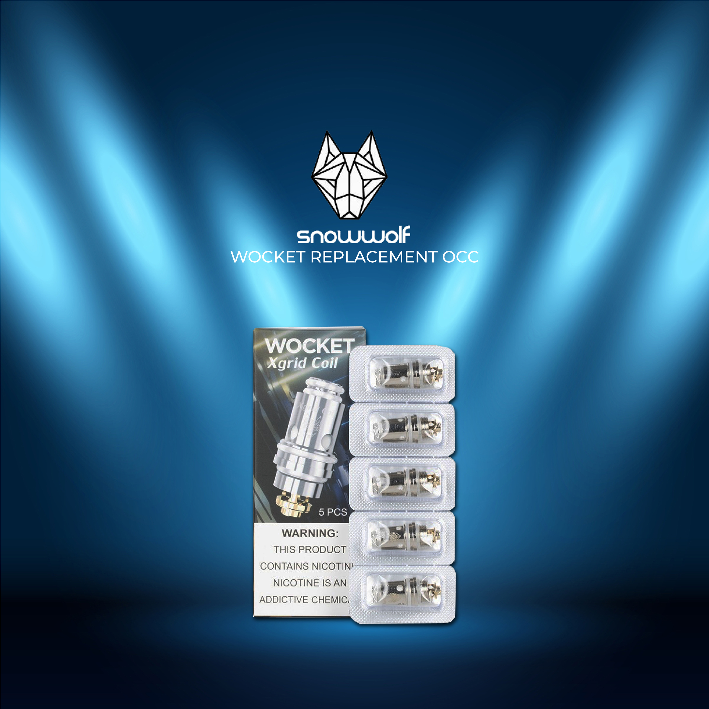 Original Snowwolf Wocket Replacement 5pcs Occ Xgrid Coil 0.7