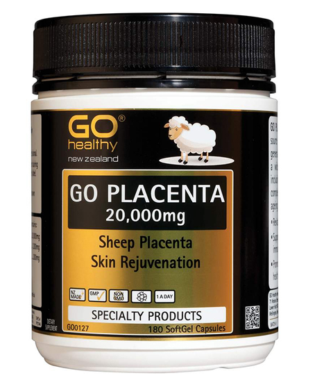 go healthy高之源 go placenta 羊胎盤素膠囊 20000mg 180顆