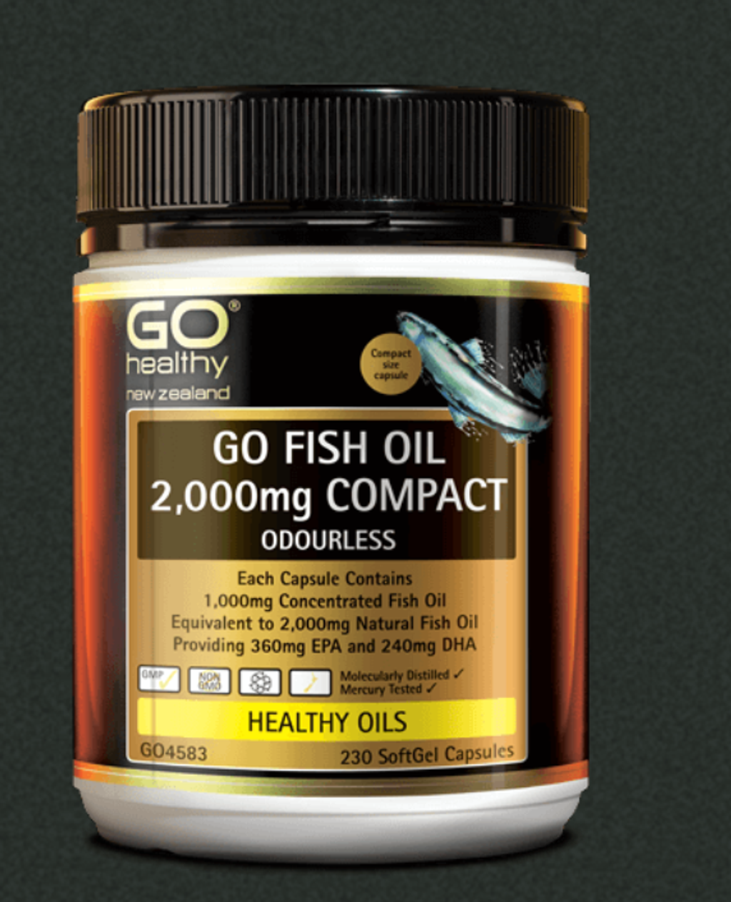 Go Healthy高之源 Go Fish Oil 魚油高含量 2000mg
