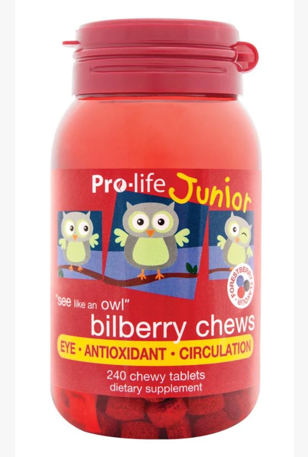 Pro Life 兒童越橘精華bilberry chews 240粒