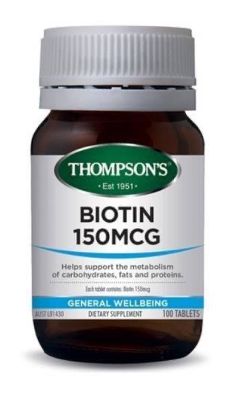 Thompsons 湯普森 Biotin 150MCG 生物素 維生素H