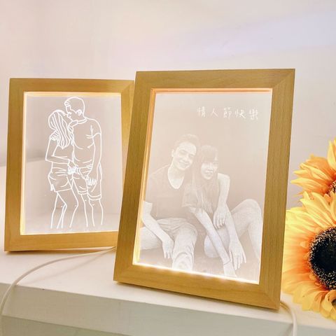 木製雕刻相框燈(1)