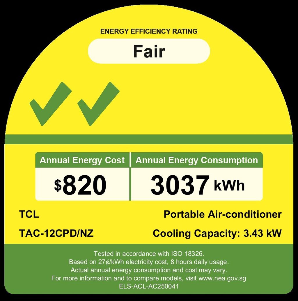 label NEA TAC-12CPDNZ_Portable Air-conditioner_Tick_2