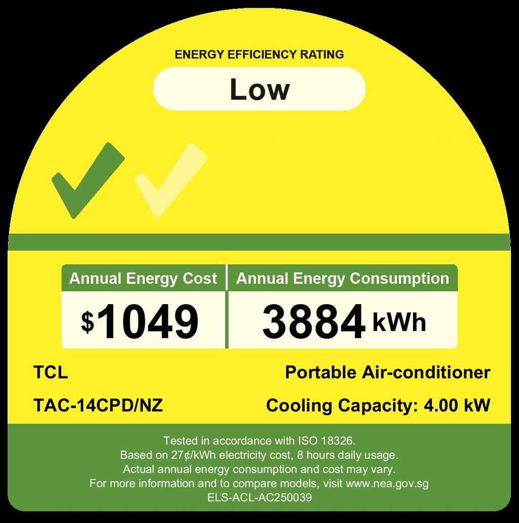 label NEA TAC-14CPDNZ_Portable Air-conditioner_Tick_1