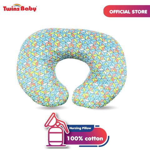 Twins Baby - U Shape Nursing Pillow Geometrical Print (TBM/TO29) <ONLINE EXCLUSIVE>