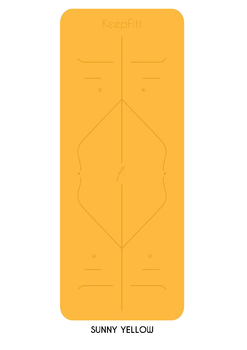 KeepFitt - Alignment Yoga Mat (Yellow) - png-2.png