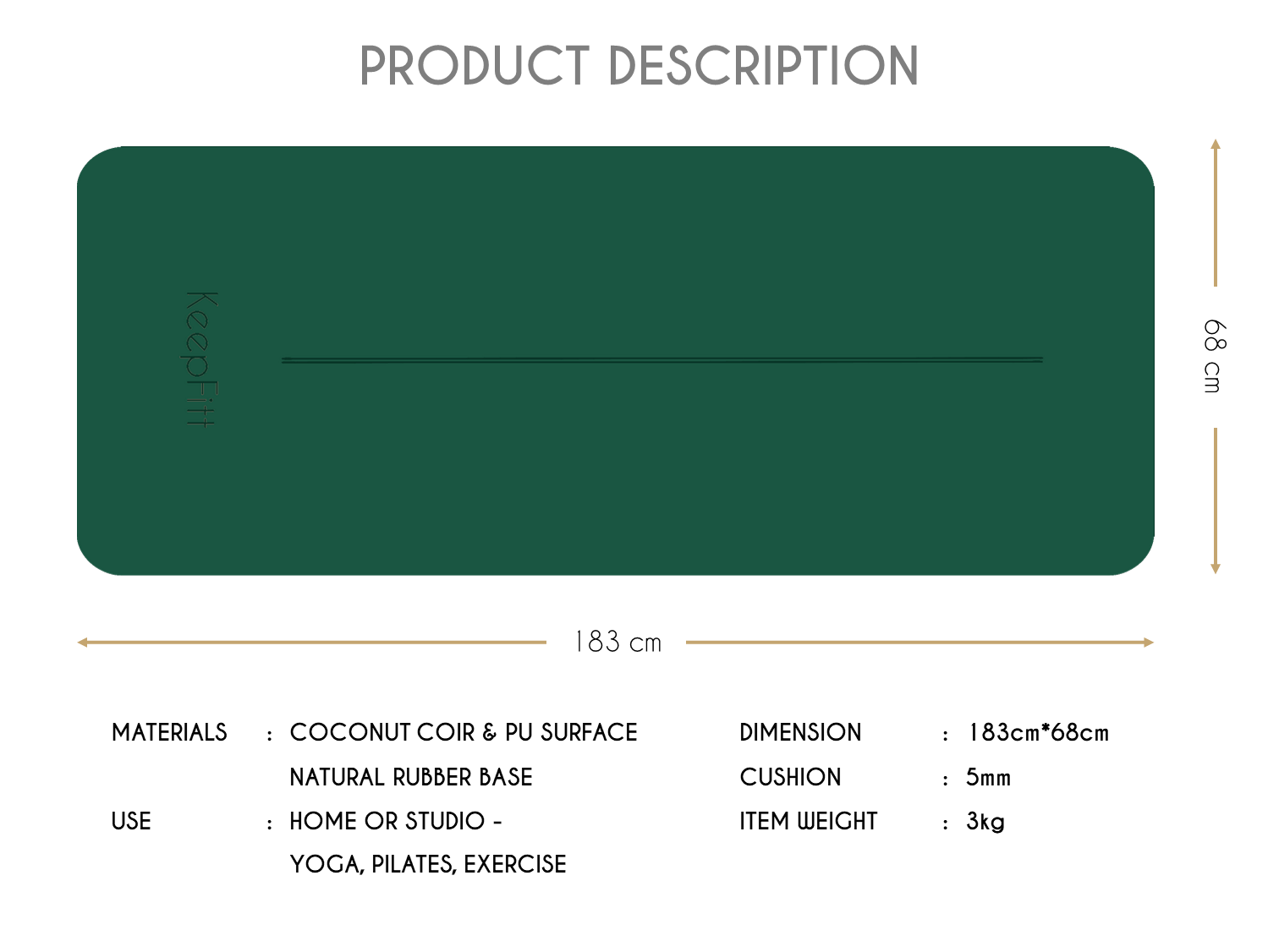 Product Description (Pine Green)