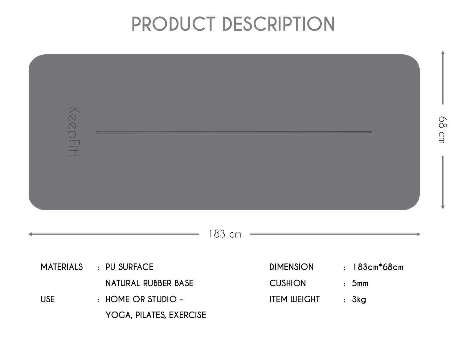 [KeepFitt] CoreFitt Product Description Lava Grey
