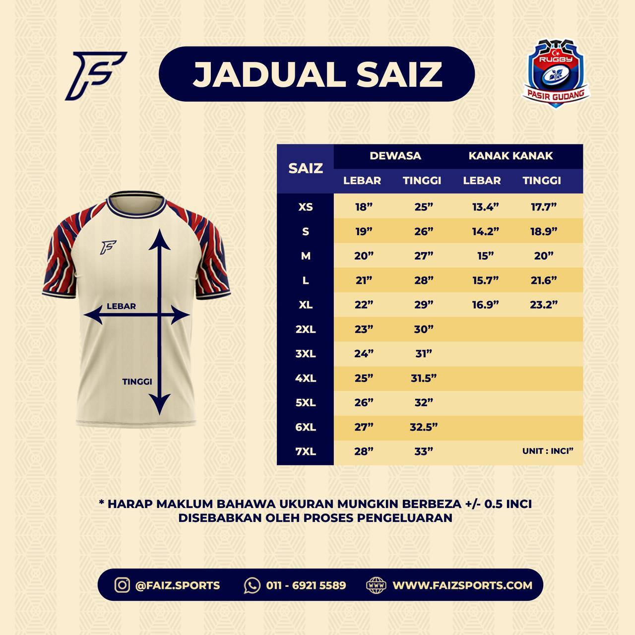 JADUAL SAIZ