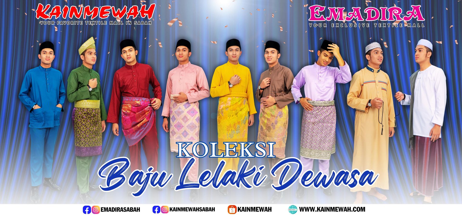 KAINMEWAH ONLINE | Your Favorite Textile Mall - Koleksi Terkini Pakaian Lelaki