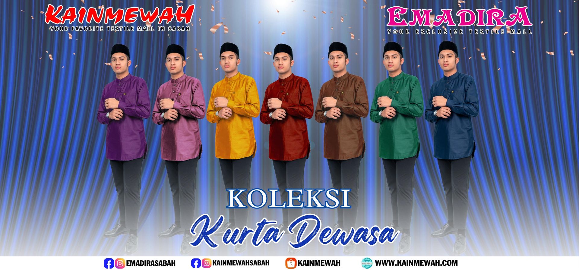 KAINMEWAH ONLINE | Your Favorite Textile Mall - Koleksi Pakaian Kurta Lelaki