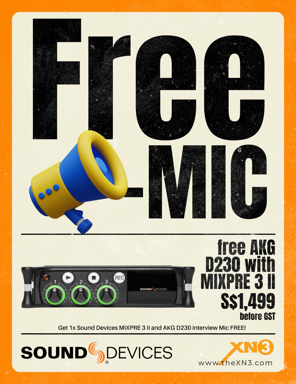 XN3 Promo - sound devices free D230 2026