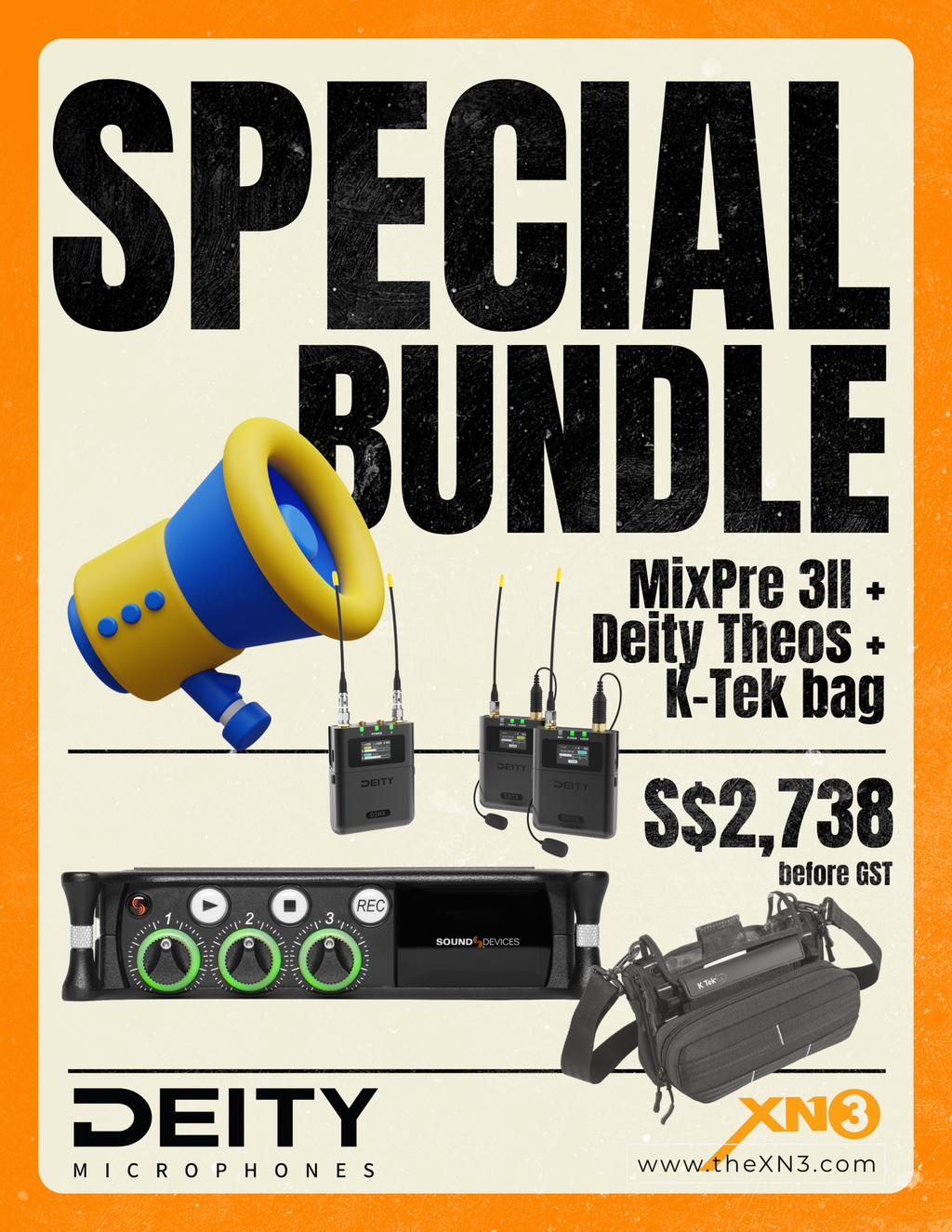XN3 Promo - special bundle MixPre 3II