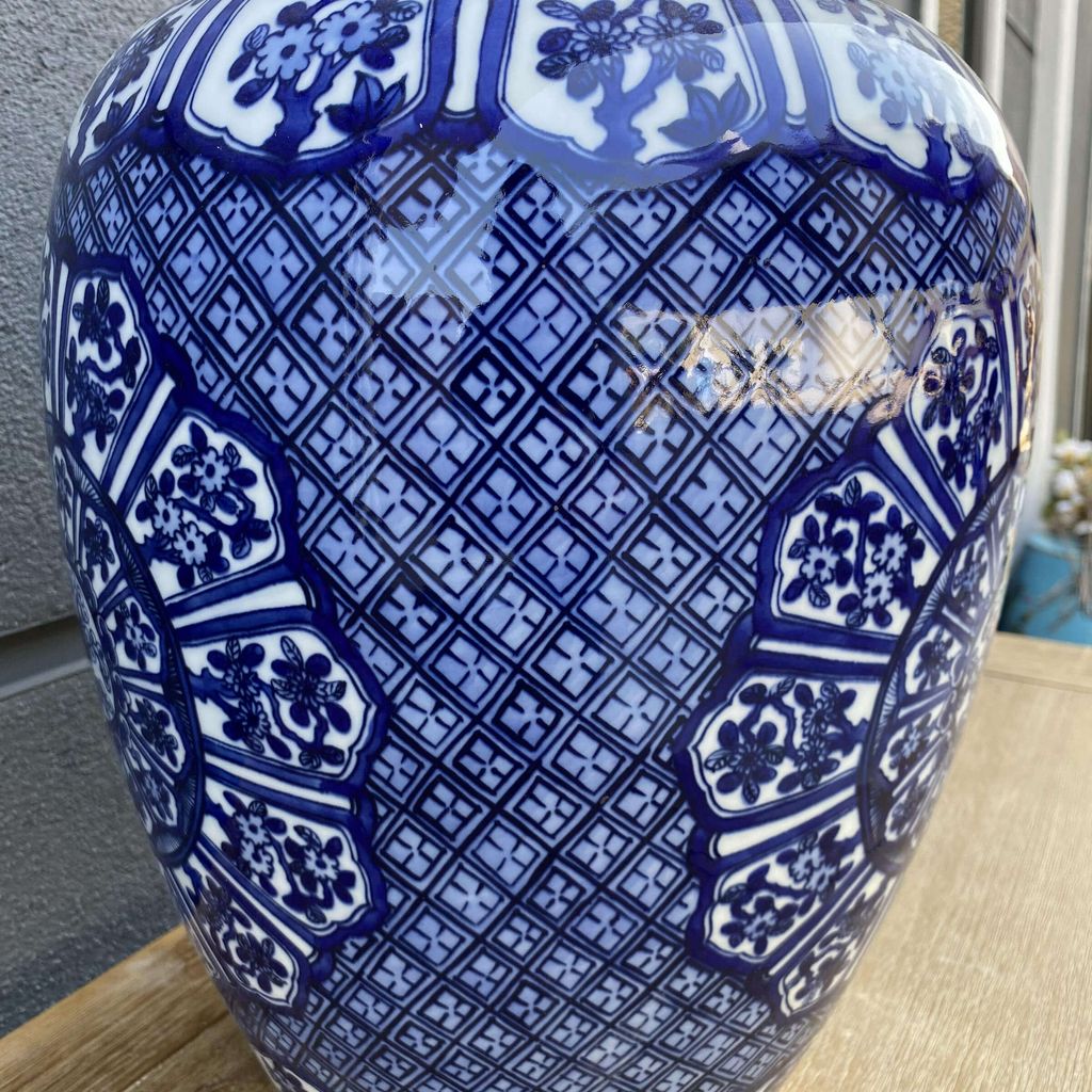 Antique Style  Deep Blue Temple Jar 3.jpg