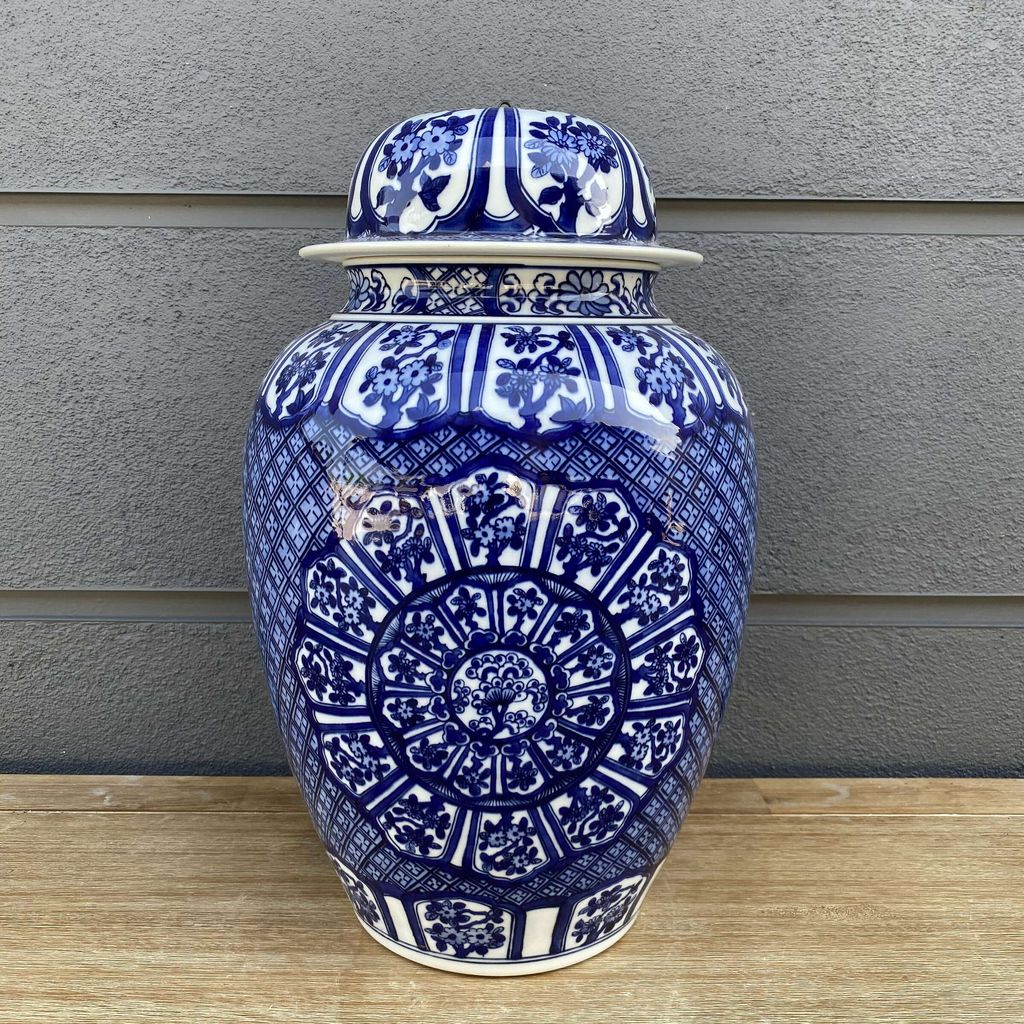Antique Style  Deep Blue Temple Jar.jpg