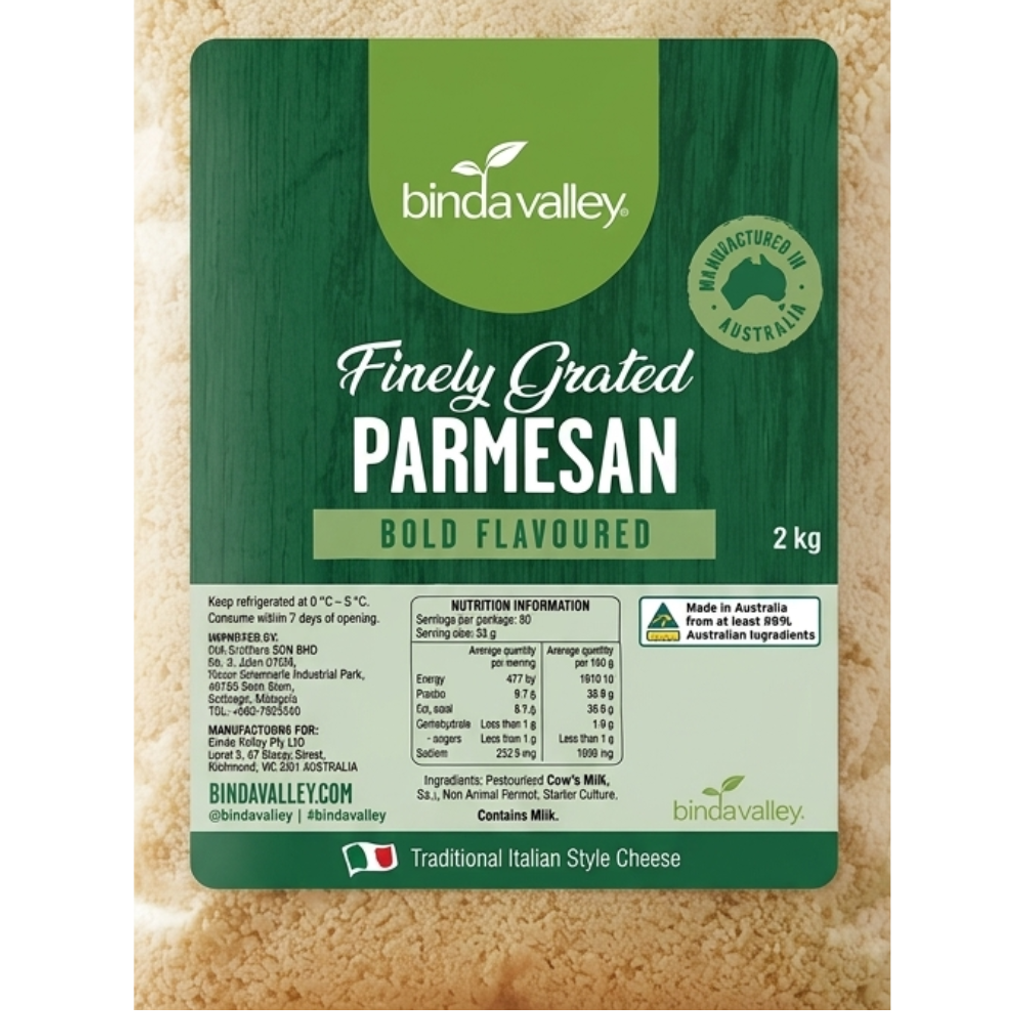Binda Valley Parmesan Cheese - ingredients