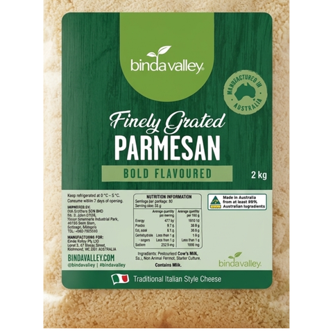 Binda Valley Parmesan Cheese - ingredients