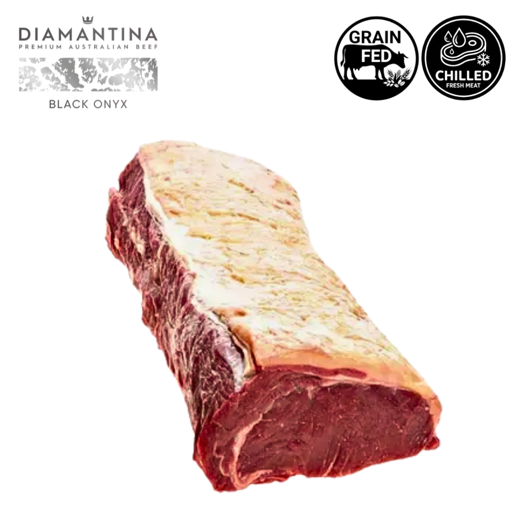 Australian Premium Angus Black Onyx Striploin  MB3  Grain Fed  Chilled  Block - AUS-CH-B000813