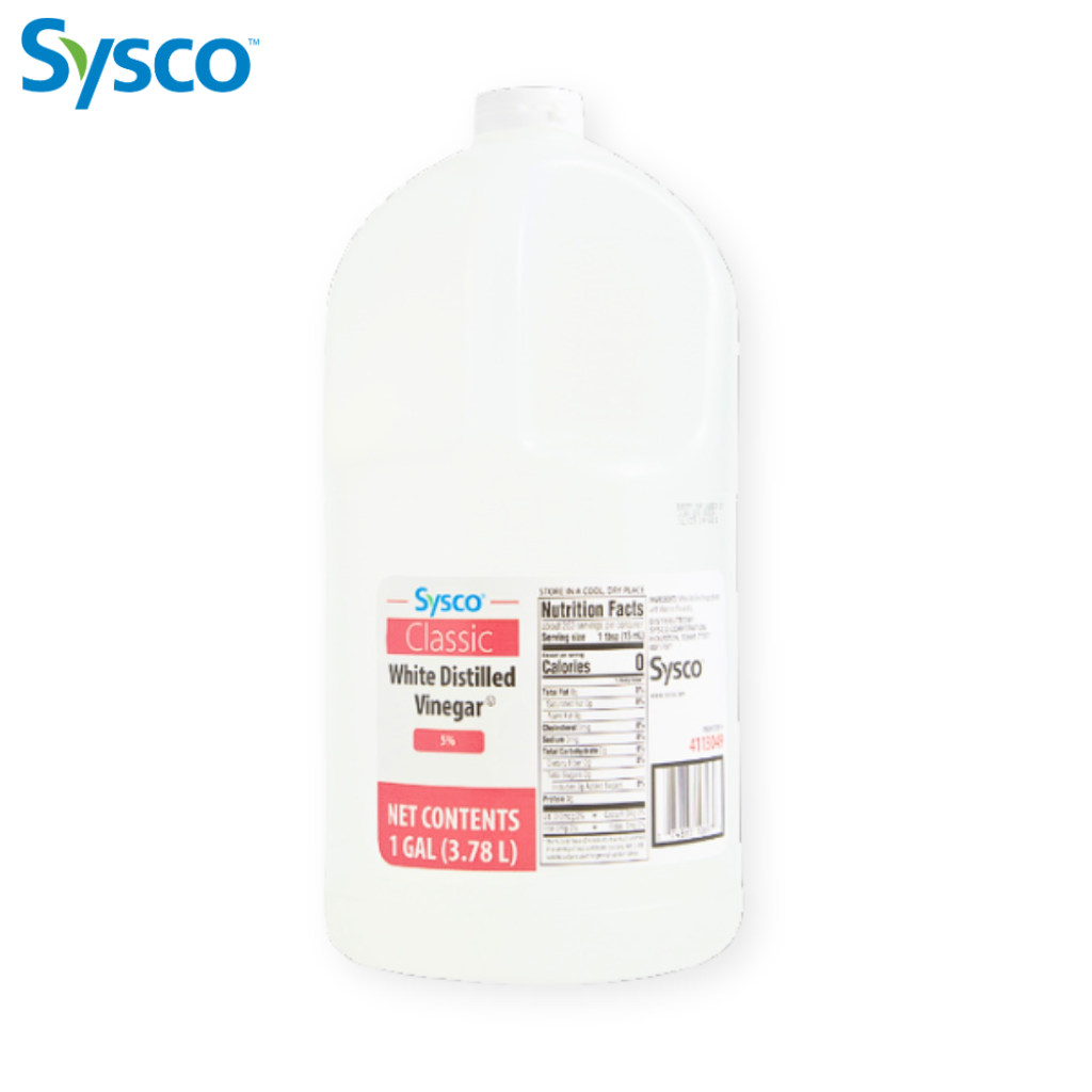 SYSCO Classic White Distilled Vinegar  5%  1 GAL  3.78 L