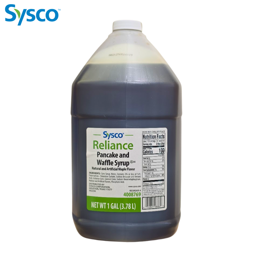 SYSCO Reliance Pancake and Waffle Syrup 1 Gal ( 3.78l ) (2)