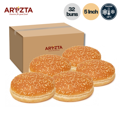 ARYZTA Burger Buns with Sesame Seeds 5'' 1 carton-1