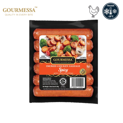 GOURMESSA Smoked Chicken Sausage 240g Spicy