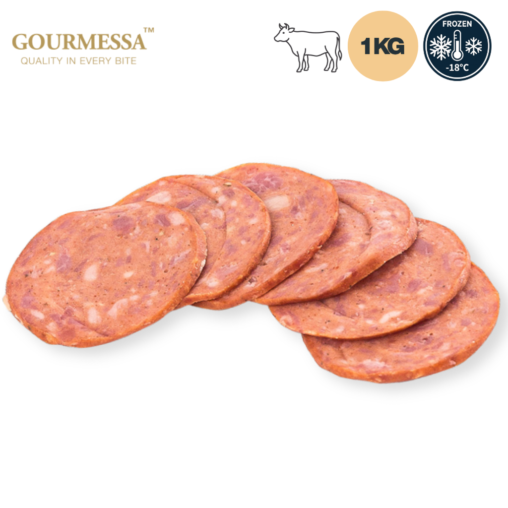 GOURMESSA Beef Pepperoni Slices - Frozen - 1kg