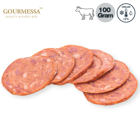 GOURMESSA Beef Pepperoni Slices - Frozen - 100g