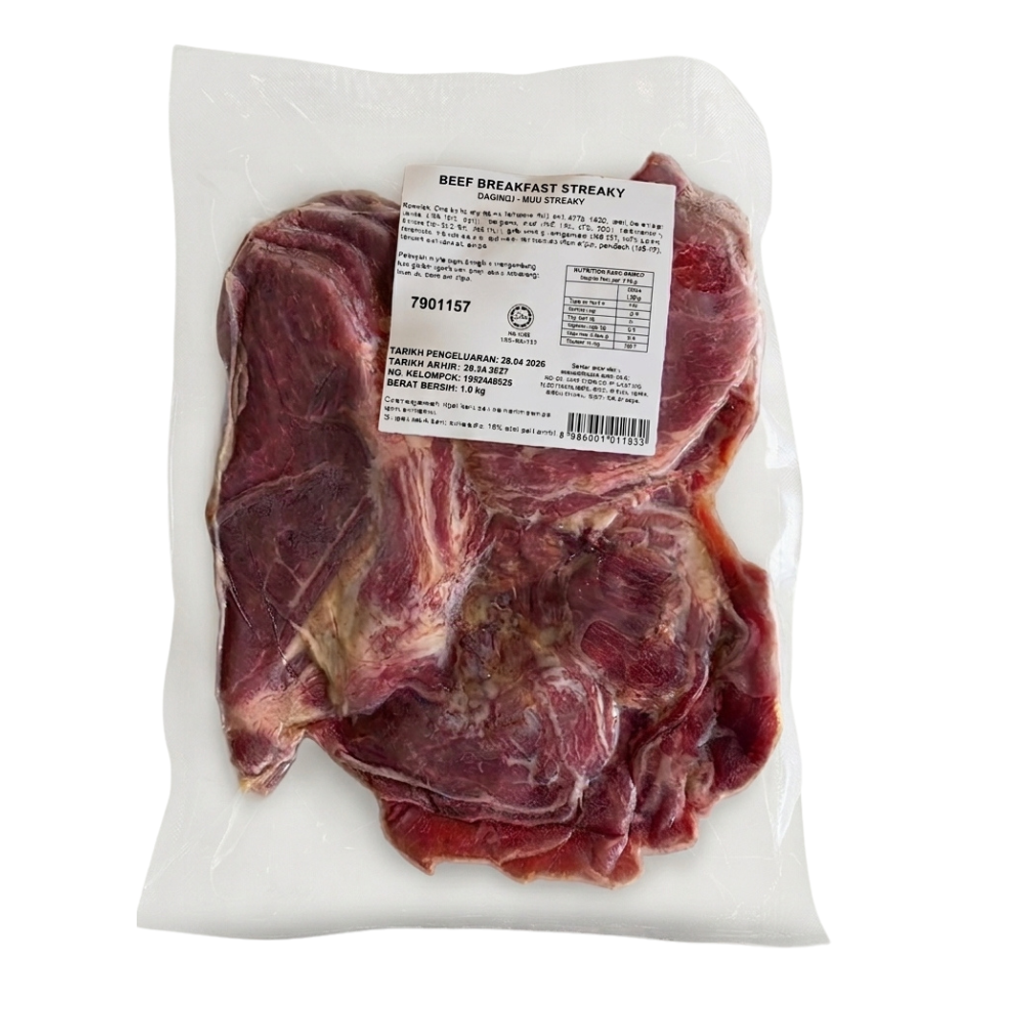 GOURMESSA Beef Breakfast Streaky  1 KG FROZEN-1
