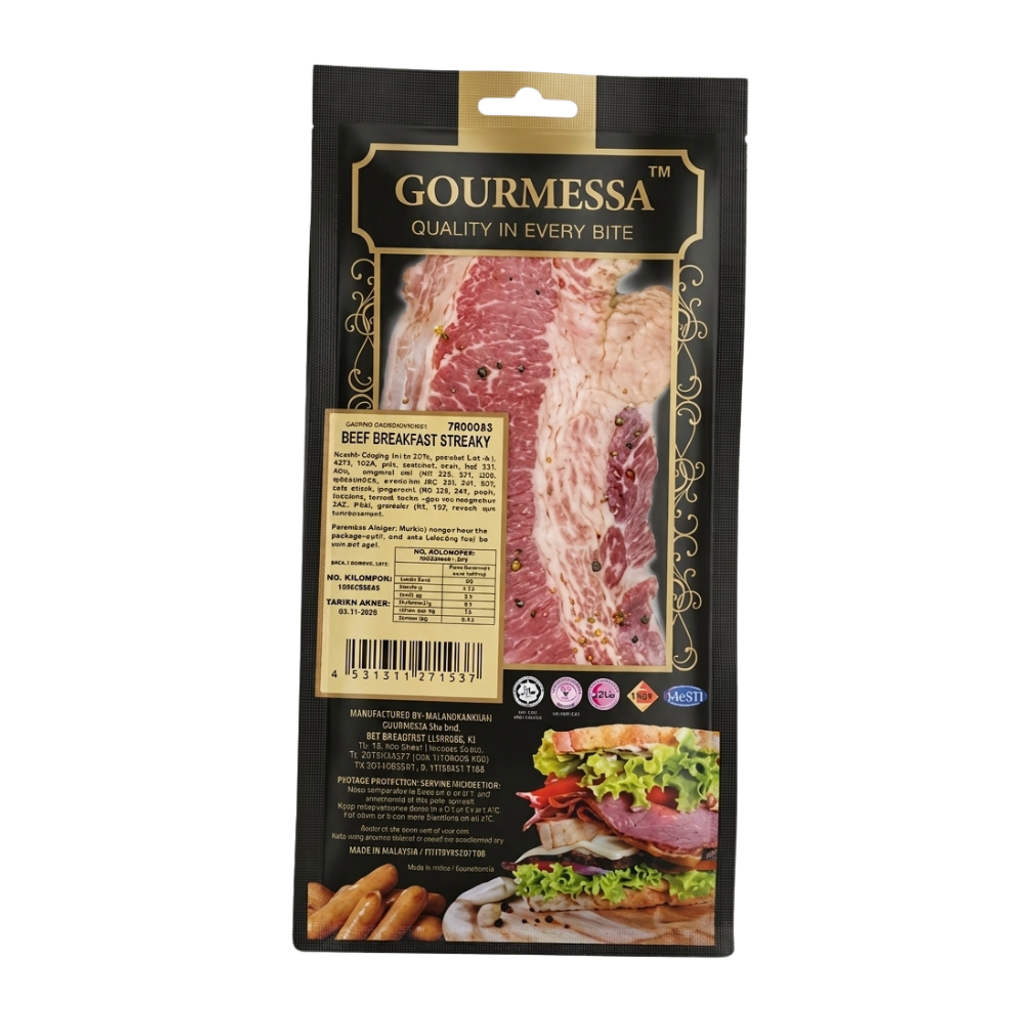 GOURMESSA Beef Breakfast Streaky 100g CHILLED (1)