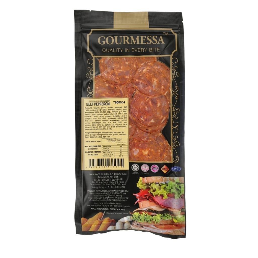 GOURMESSA Beef Pepperoni Slices - chilled - 100g (1)