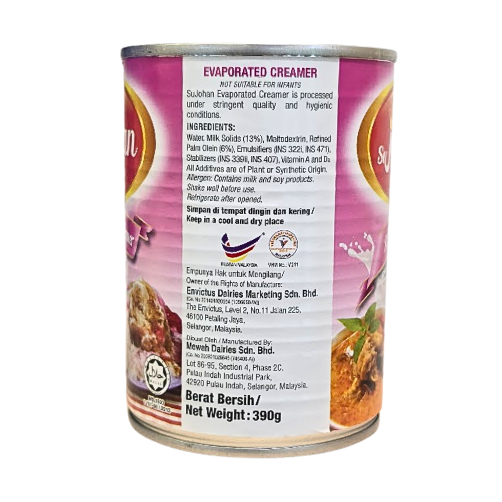 SUJOHAN Evaporated Creamer 390g (4)