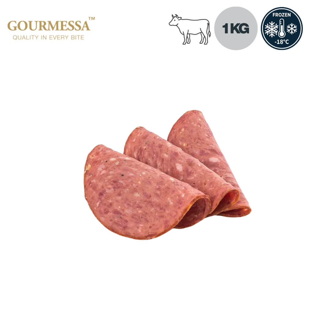 GOURMESSA Beef Pepperoni Slices - Frozen - 100g (2)