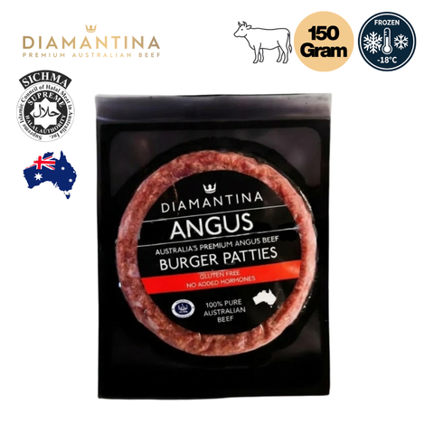AUSTRALIA'S Premium Angus Beef Burger Patties 150g _ Halal _ Frozen