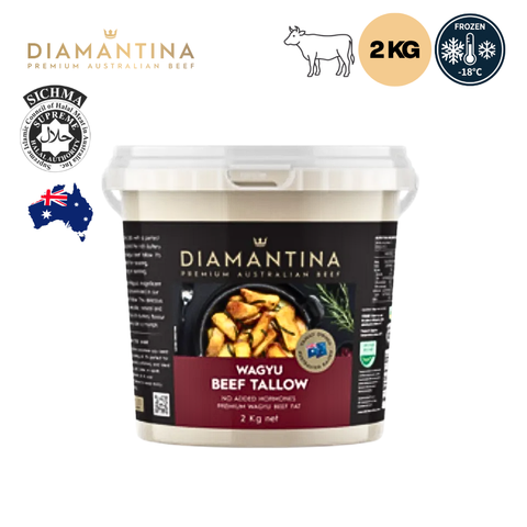 AUSTRALIAN Diamantina Wagyu Beef Tallow 2kg _ Halal _ Frozen