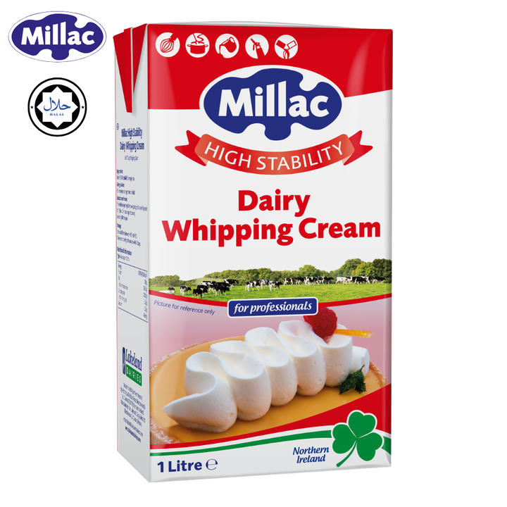MILLAC High Stability Dairy Whipping Cream (35% fat)- 1 Litre