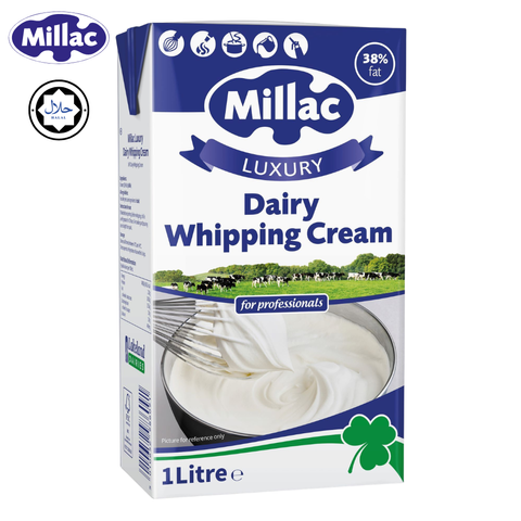 MILLAC Dairy Whipping Cream, UHT(38% Fat) 1 Litre  Chilled