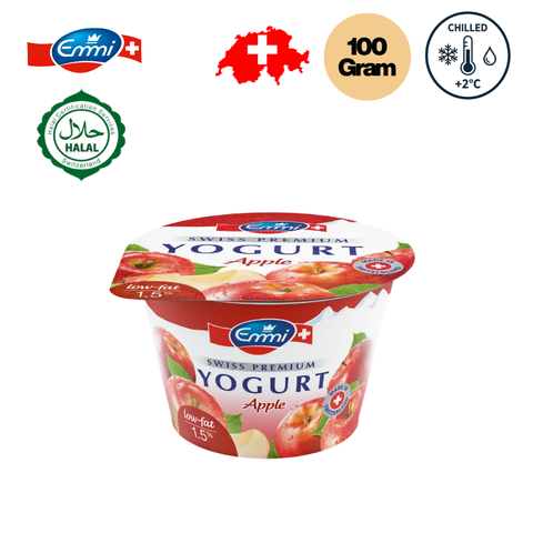 EMMI Swiss Premium Yogurt Apple - 100g (Chilled)