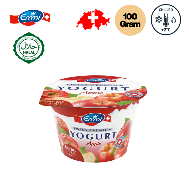 EMMI Swiss Premium Yogurt Apple - 100g (Chilled)