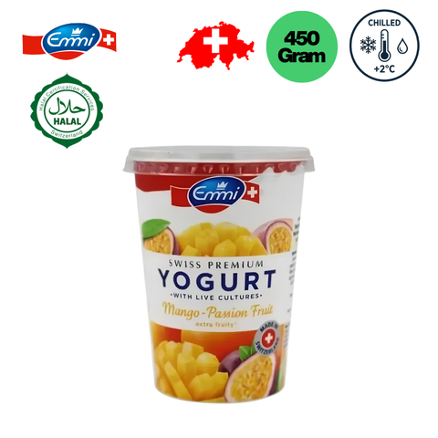 EMMI Swiss Premium Yogurt Mango Passion - 450g (Chilled)