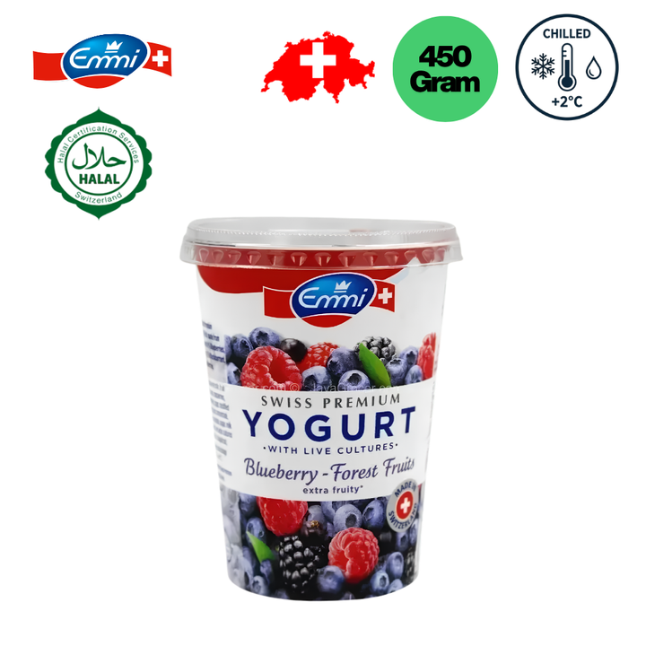 EMMI Extra Fruity Blueberry Forest yogurt - 450gm