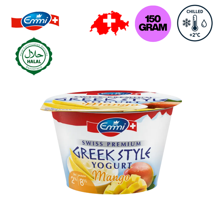 EMMI Swiss Premium Greek Style Yogurt Mango 2% - 150g (Chilled)