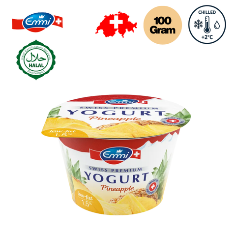 EMMI Swiss Premium Yogurt Pineapple - 100g (Chilled)