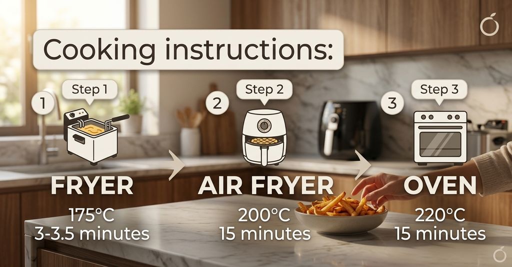 AIGERE Shoestring Fries1kg Frozen