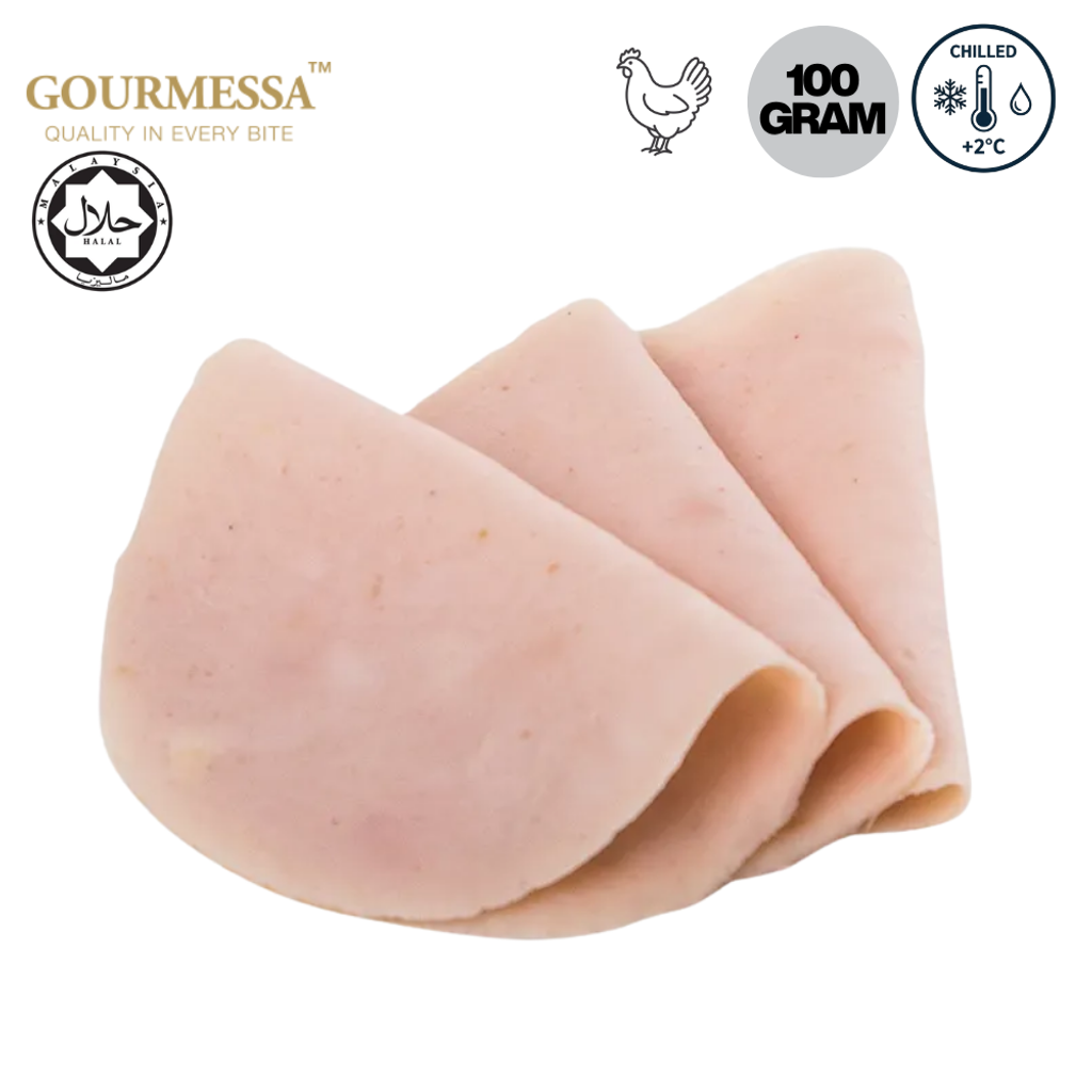 GOURMESSA Chicken Sandwich Square Sliced  100g  Halal  Chilled GSB-CH-7900099