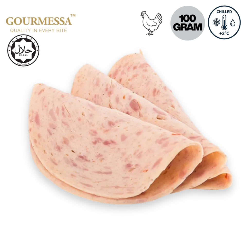 GOURMESSA Chicken Mosaic Slices 100g  Halal  Chilled GSB-CH-7900097